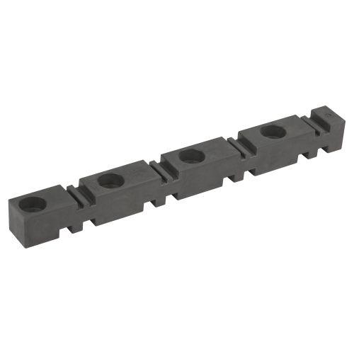 Изолятор шинный плоский NO-224-166 ИШП 4п для шин 5/10мм L303мм Эра Б0065692