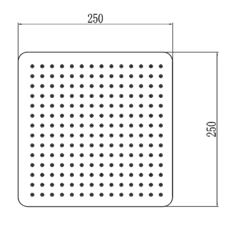 Верхний душ Savol S-FDP01H, черный
