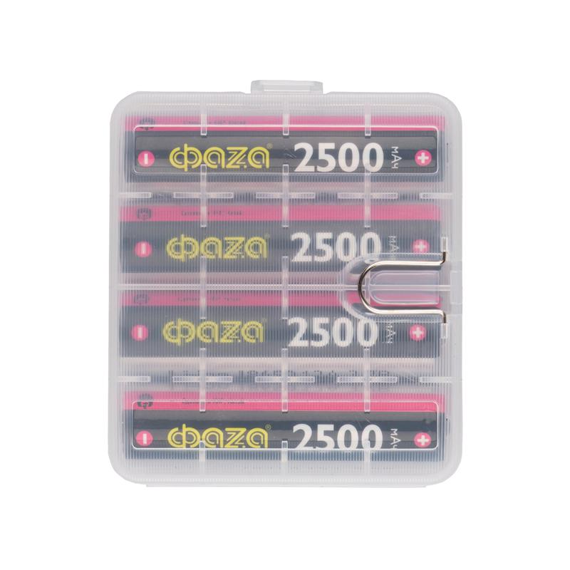 Аккумулятор 18650 3.7В Li-Ion 2500мА.ч без платы защиты PB-4 (уп.4шт) ФАZА 5060326