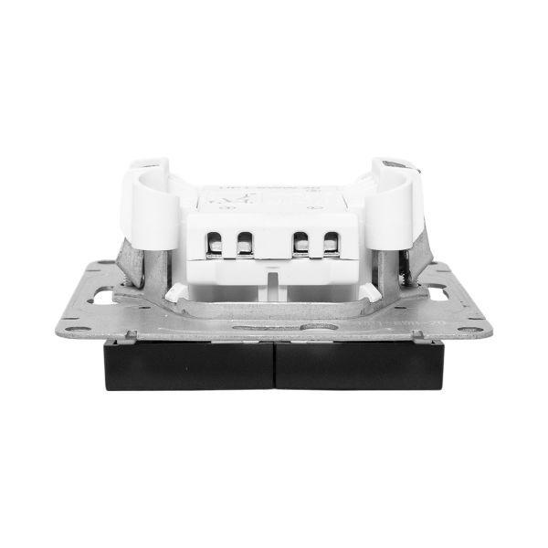Выключатель 2-кл. СП Эпика механизм черн. EKF UP1-SWB-20