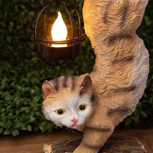 Светильник садовый ERASF22-01 "Кот Акробат" 37см уличный на солнечн. батареях Эра Б0053352