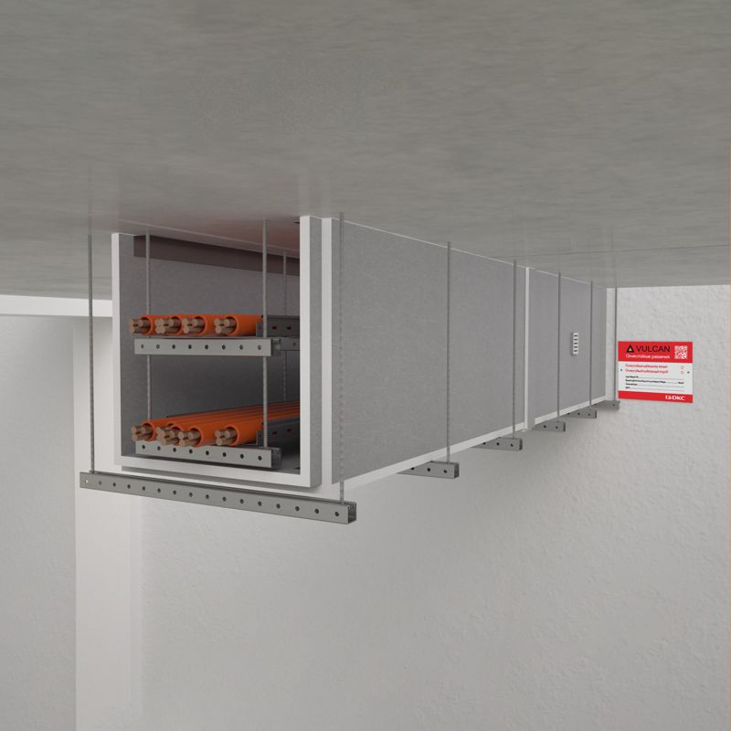 Табличка маркировочная для огнестойких кабельных линии и кабельного короба 120х90мм DKC DM1201