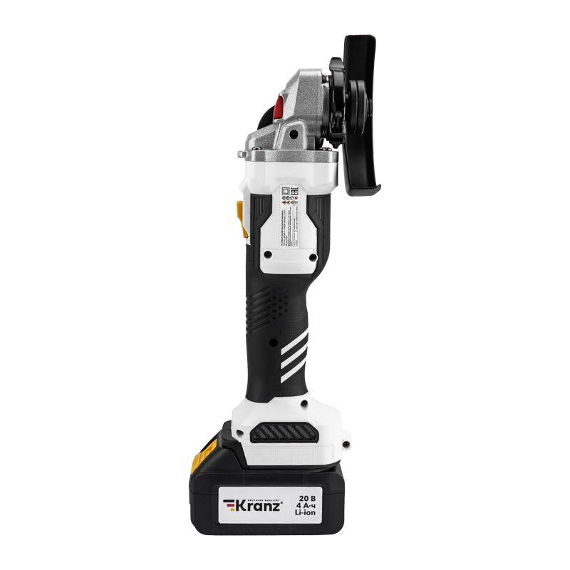 Машина шлифовальная угловая (УШМ болгарка) аккумуляторная 1х4А.ч в кейсе Kranz KR-PT-250