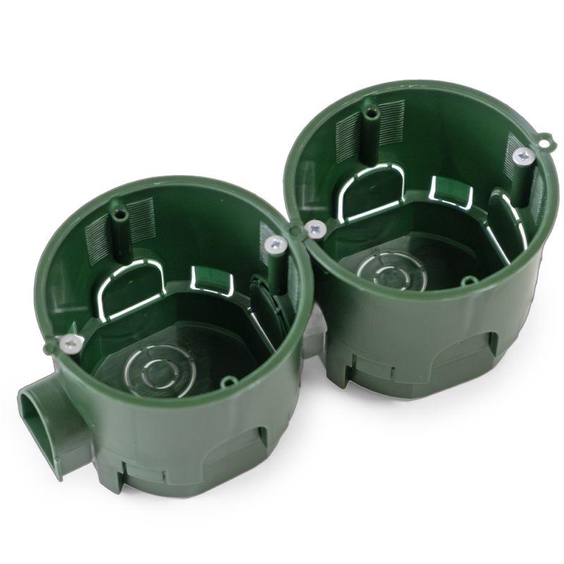 Коробка установочная 68х60 углубленная безгалогенная (HF) с саморезами Промрукав 80-0550См