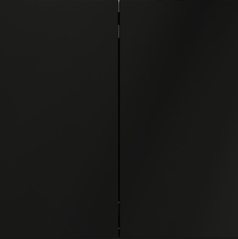 Выключатель 2-кл. СП S70 10А с самовозвратом механизм черн. матов. Voltum VLS020608