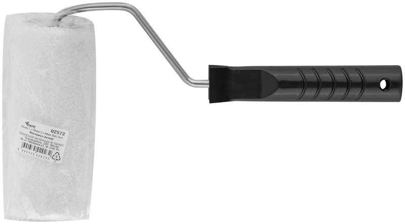 Валик 150мм с ручкой велюр. КУРС 02572