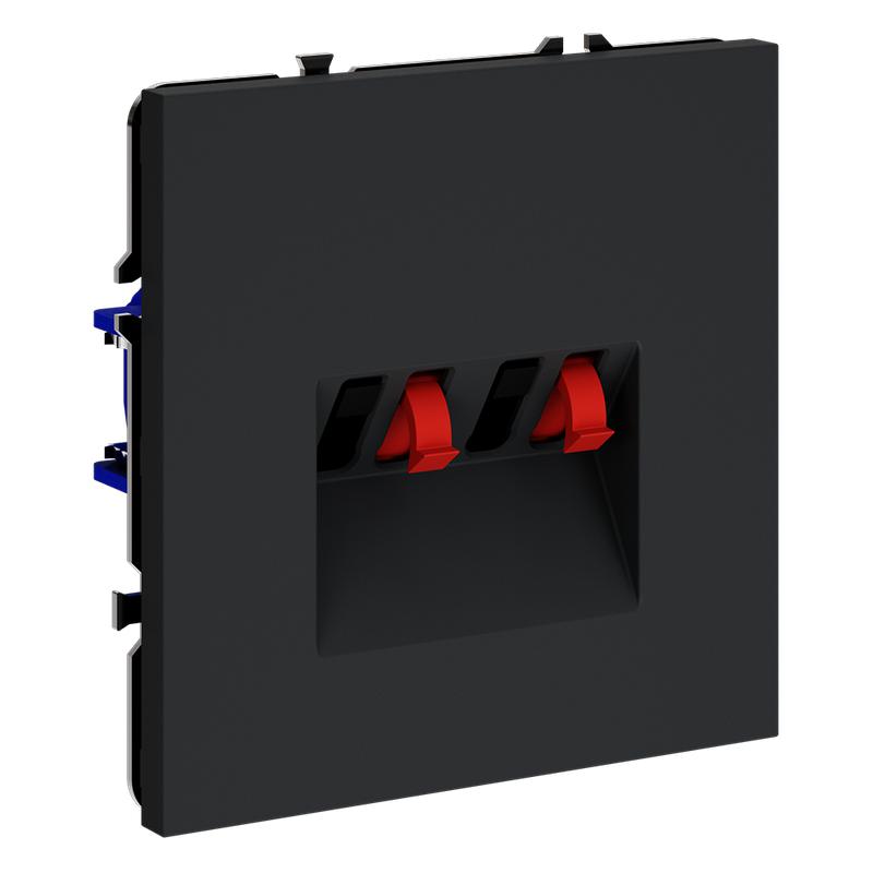 Розетка акустическая 4-м СП S70 механизм графит Voltum VLS060307