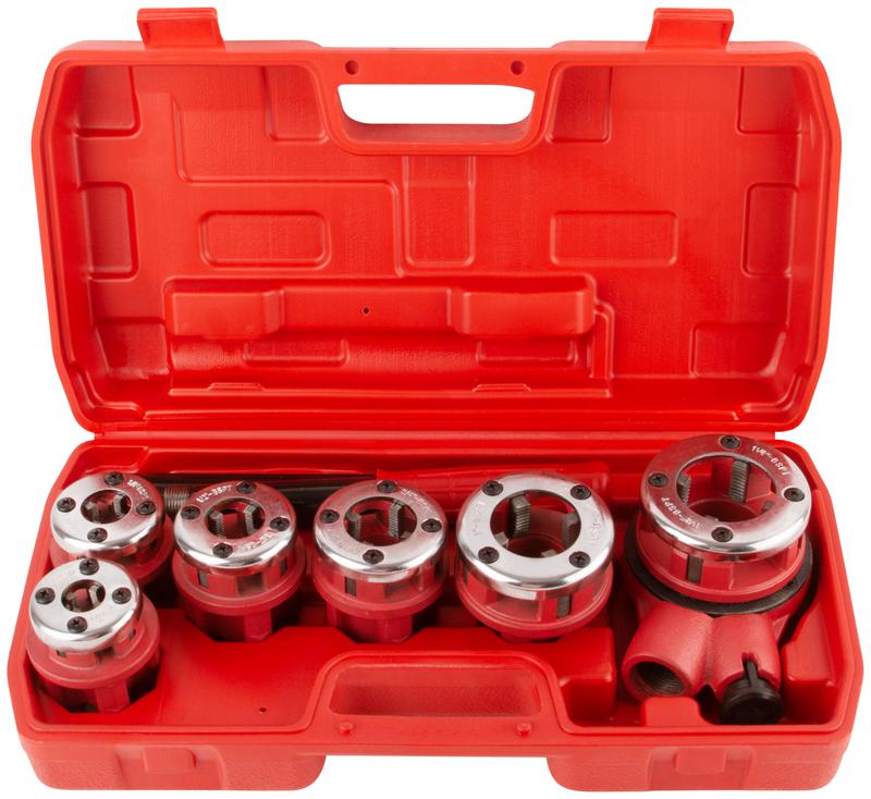 Клуппы трубные набор 6шт (1/4дюйм-3/8дюйм-1/2дюйм-3/4дюйм-1дюйм-1 1/4дюйм) FIT 70006