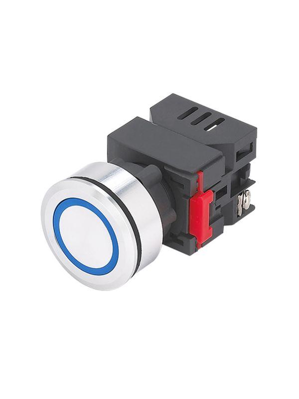 Лампа индикаторная ЛС(к)-30-С-2-24-65У1 светодиодная матрица d30мм 24В AC/DC IP65 син. Электротехник ET016994