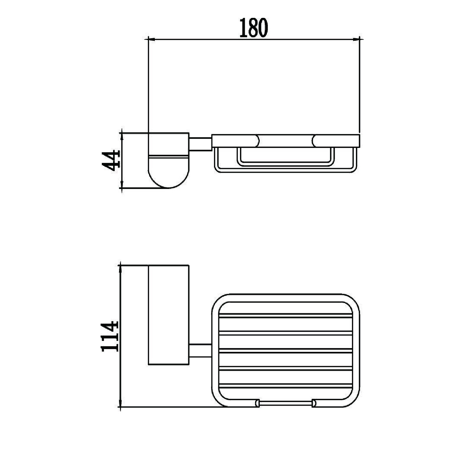 Мыльница Savol S-007332, хром