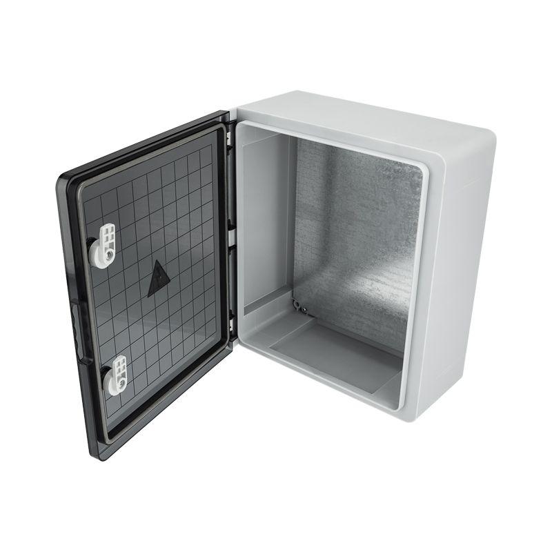 Корпус ЩМПп 370х325х150мм IP65 с прозр. дверцей пластик. Rexant 11-0455