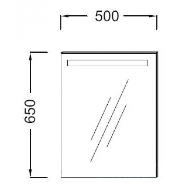 Зеркало Jacob Delafon Parallel EB1410-NF/EB1150-NF 50 см