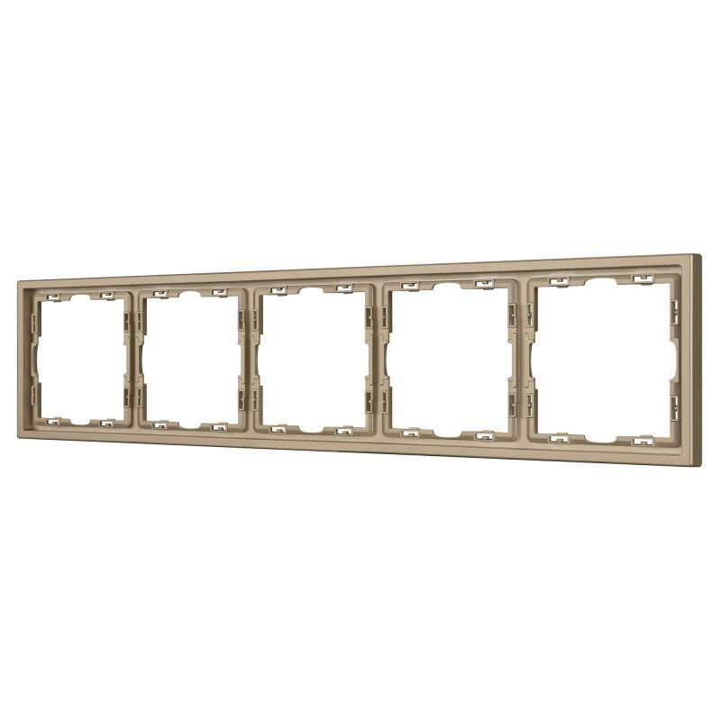 Рамка пластиковая FRM-NOBE-SFPL-5-GD Arlight 054229