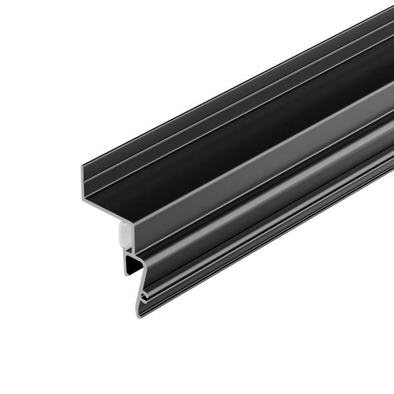 Профиль STRETCH-SHADOW-2000 BLACK (A2-CONTOUR-PRO) L2000 алюм. Arlight 039510