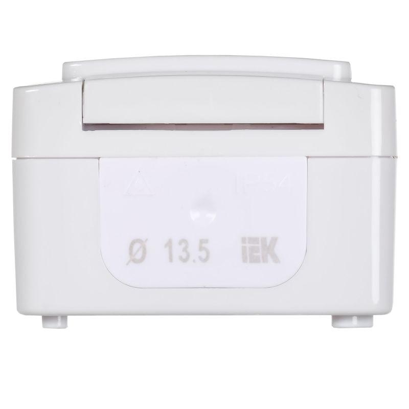 Переключатель проходной 1-кл. ОП Гермес Plus 10А IP54 ВСп20-1-0-ГПБ бел. IEK EVMP12-K01-10-54-EC