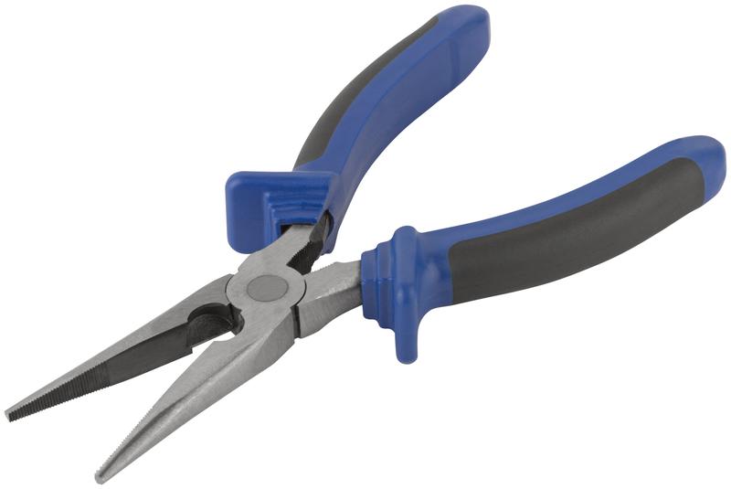 Тонконос "Один" двухцветные обрезиненные ручки полированная сталь 200мм MOS 47477М