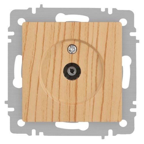 Розетка телевизионная одиночная TV СП Accent 6-301-11 IP20 сосна Intro Б0063622