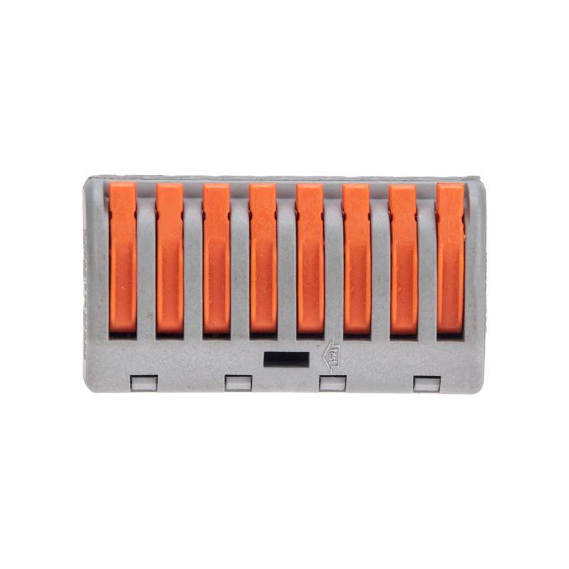 Клемма универсальная СМК 222-418 8-проводная сер. 0.08-2.5/4кв.мм Rexant 07-5258-4