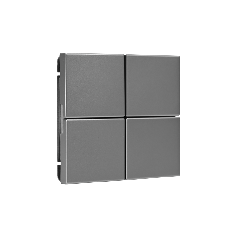 Выключатель сценарный 4-кл. ArtGallery (сх. 1) сталь SE GAL000974