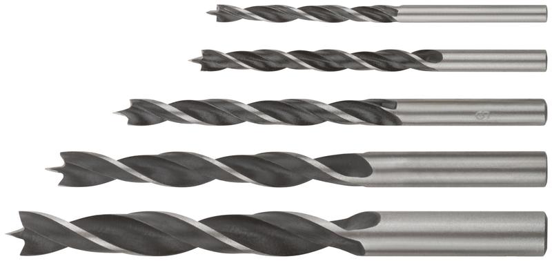 Набор сверл по дереву пластиковый бокс 5шт (4-5-6-8-10мм) FIT 36101