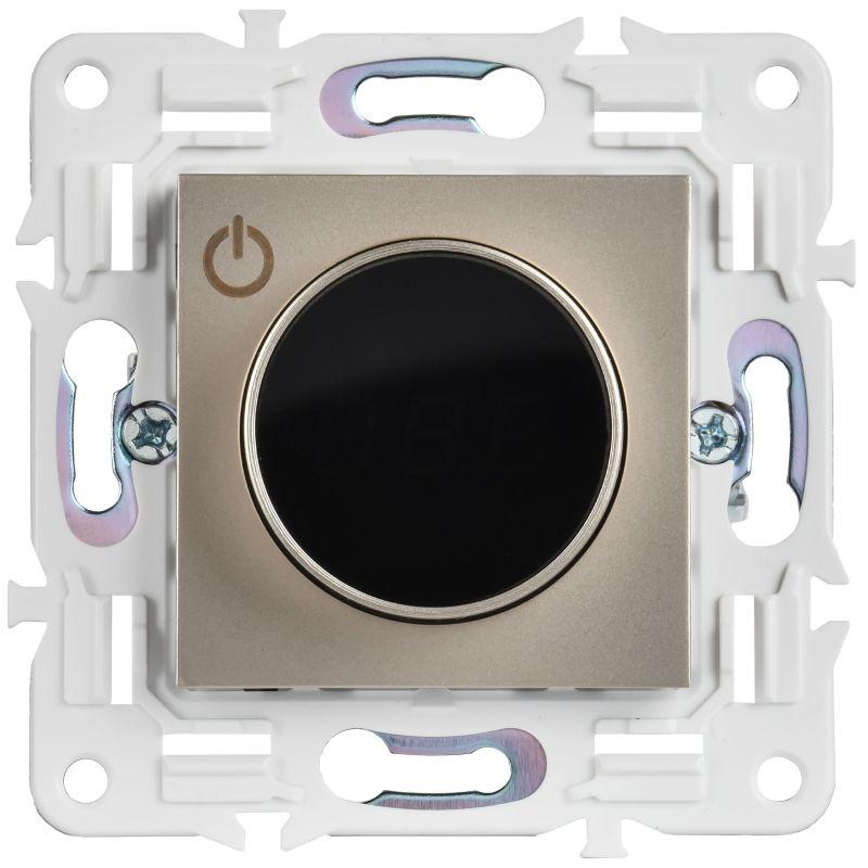 Термостат электронный SKANDY SK-T01Sh с индикацией шампань IEK SK-RT11-K37