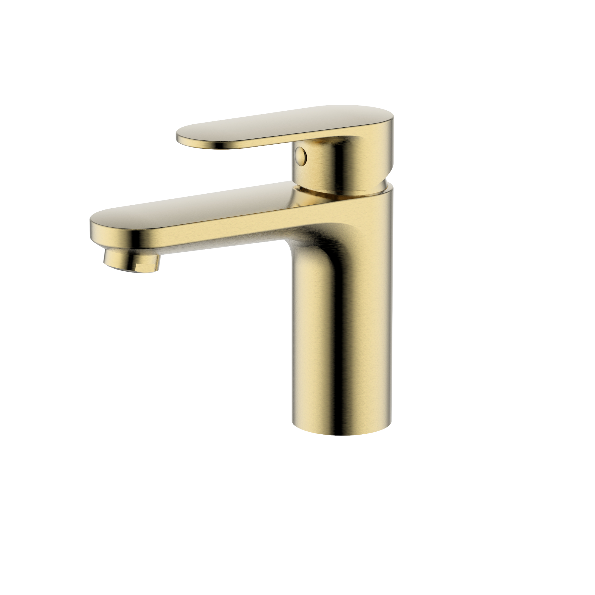 Cмеситель Aquatek НИКА для раковины 90 без донного клапана AQ1810BG    золото шлифованное