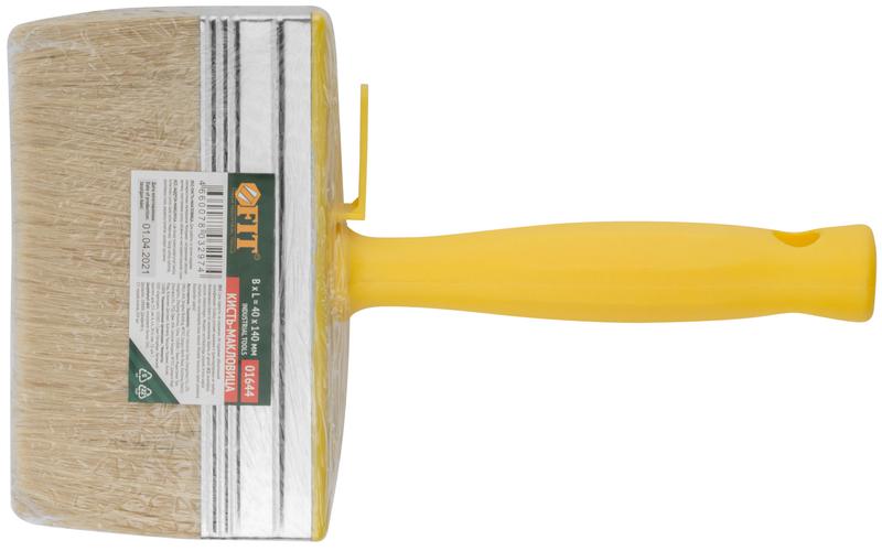 Макловица натуральная светлая щетина пластиковый корпус полая ручка "мини" 40х140мм FIT 01644