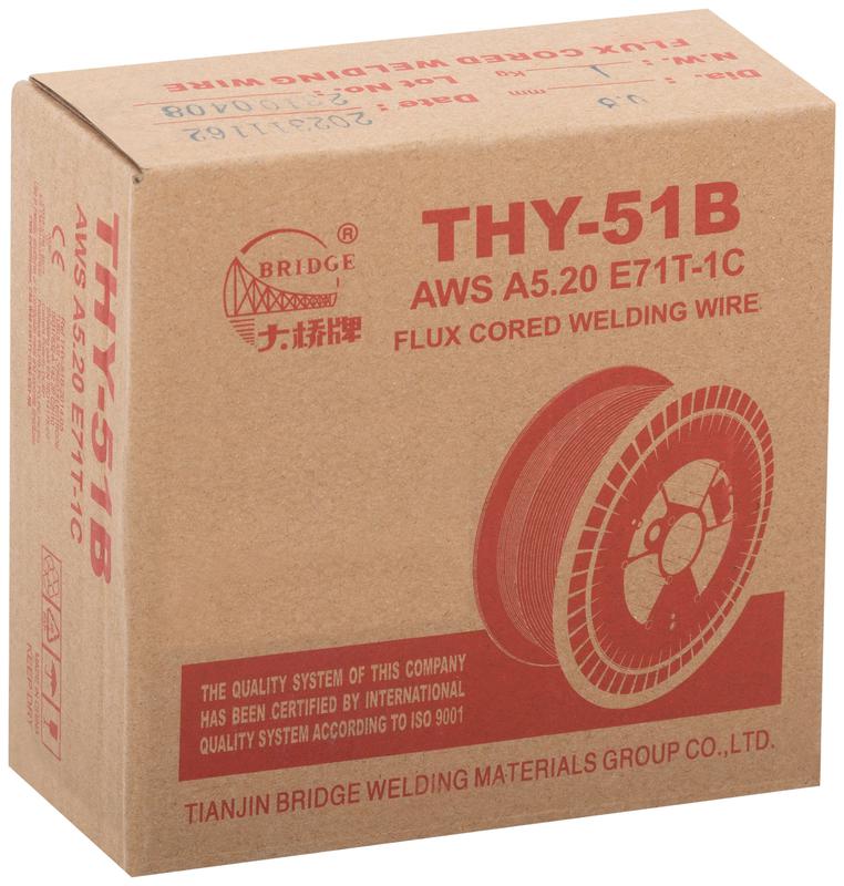 Проволока сварочная флюсовая THY-51B "Bridge" 0.8мм (катушка 1кг) ВRIDGE 81760