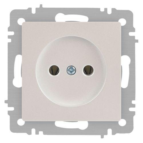 Розетка 1-м СП Accent 6-201-06 16А IP20 250В 2P перламутр. Intro Б0063667