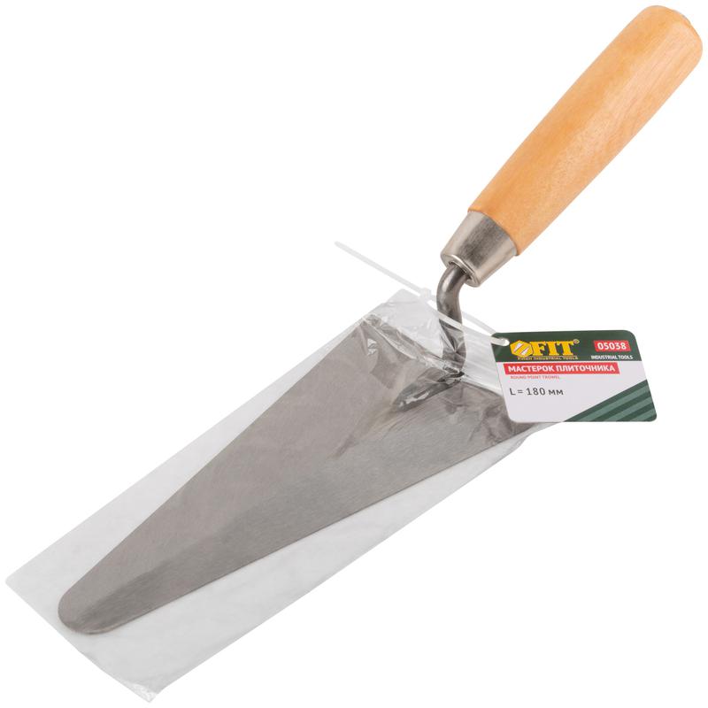 Мастерок плиточника "треугольник" 180мм FIT 05038