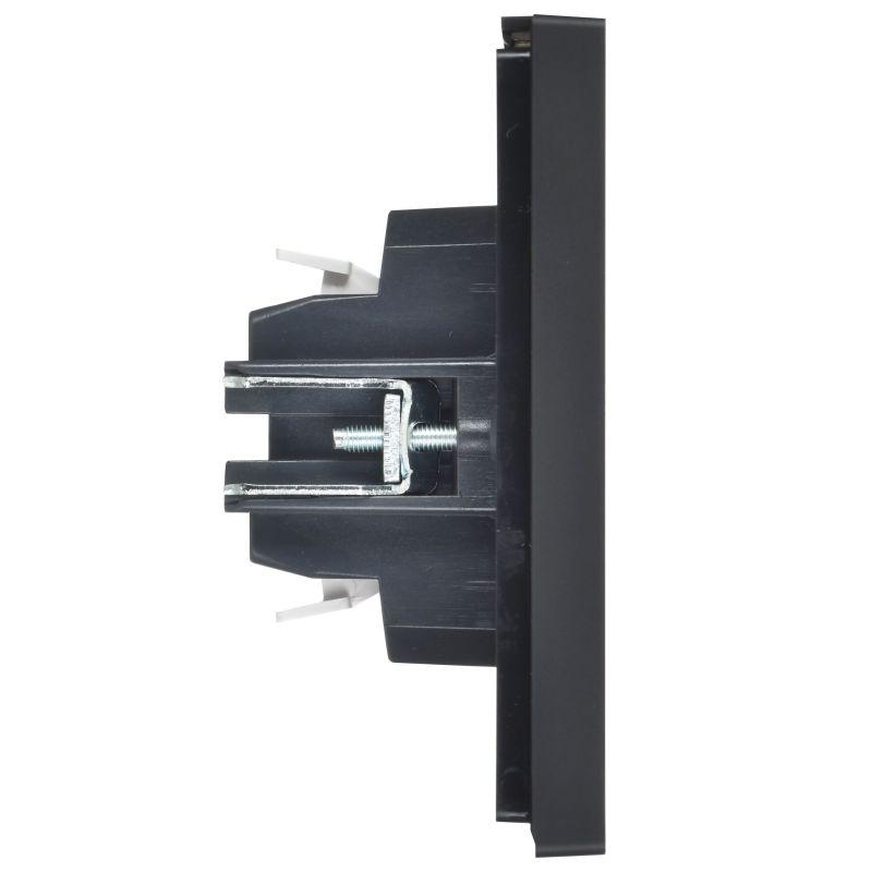 Выключатель жалюзи СП FORTE&PIANO 10А FP111 черн. IEK FP-V15-0-10-1-K02