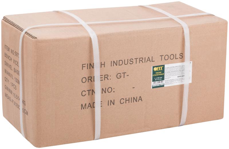 Тиски станочные поворотные усилен. 150мм ( 14кг ) FIT 59729