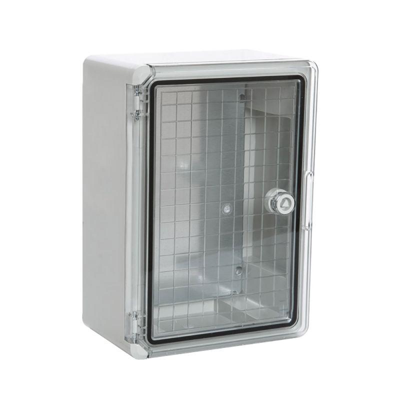 Корпус пластиковый с монтажной панелью ЩМП IP65 прозр. дверь 350х250х150 Промрукав PR08.26490