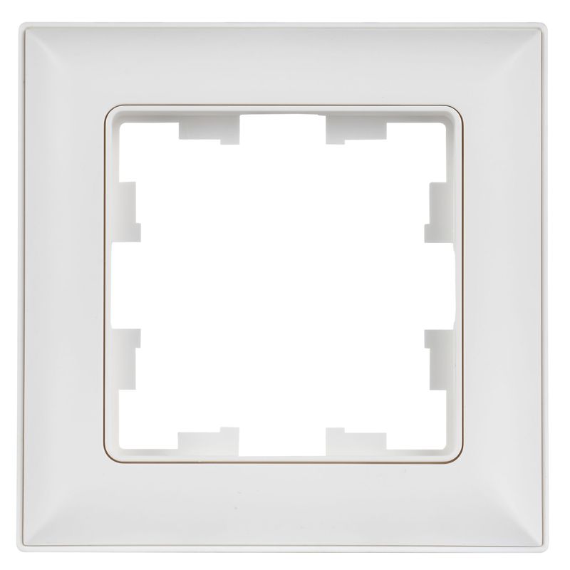 Рамка 1-м BRITE РУ-1-БрАБ арктич. бел./бел. IEK BR-M12-12-K91