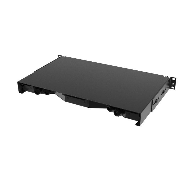 Полка оптическая выдвижная 1U с адатерами 8 х duplex LC ОМ4 в комплекте с лицевой панелью пигтейлами сплайс-кассет(ой/ами) и гильзами КДЗС DKC RNFP54DLCU8