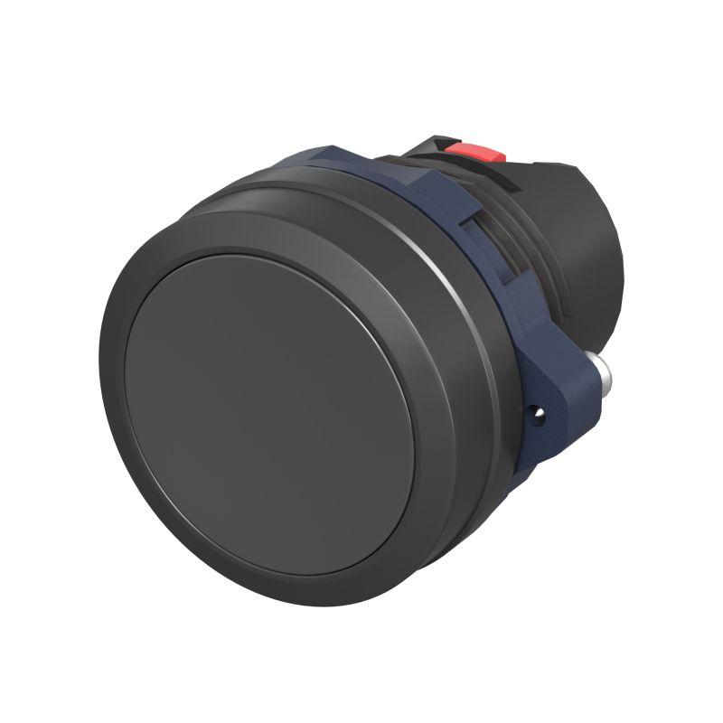 Головка кнопки плоская без фиксации черн. DKC M22P-FMBLP