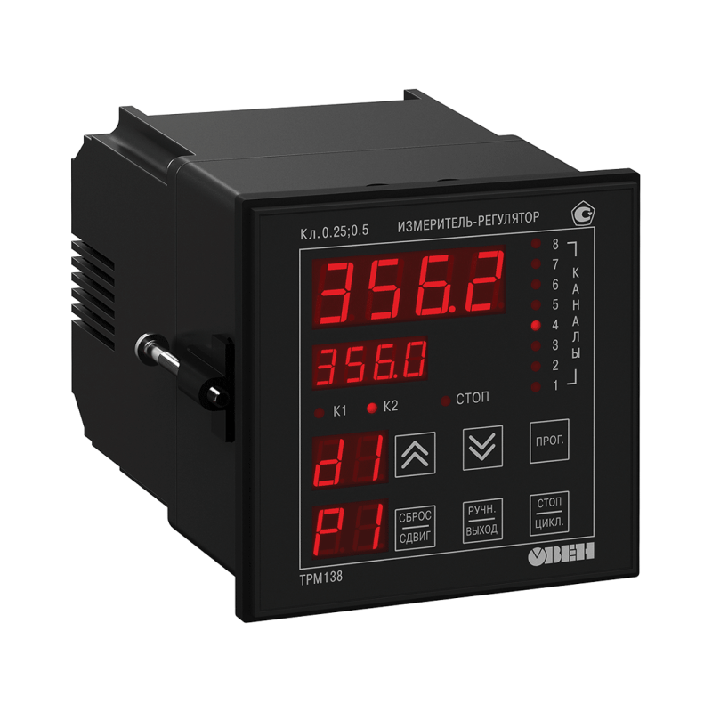 Измеритель-регулятор универсальный восьмиканальный ТРМ138-ССРРРРРР.Щ7 ОВЕН 68402