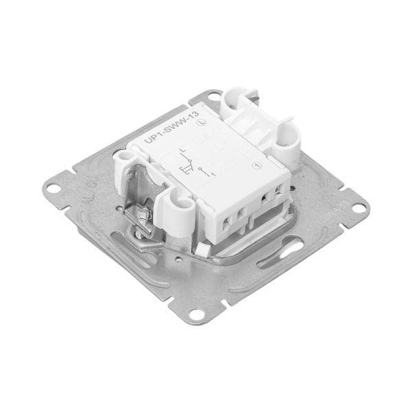 Выключатель кнопочный 1-кл. СП Эпика механизм алюм. EKF UP1-SWA-13