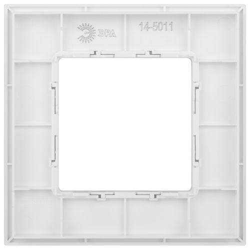 Рамка 1-м Elegance 14-5001-01М для розеток и выключателей матов. бел. Эра Б0065794