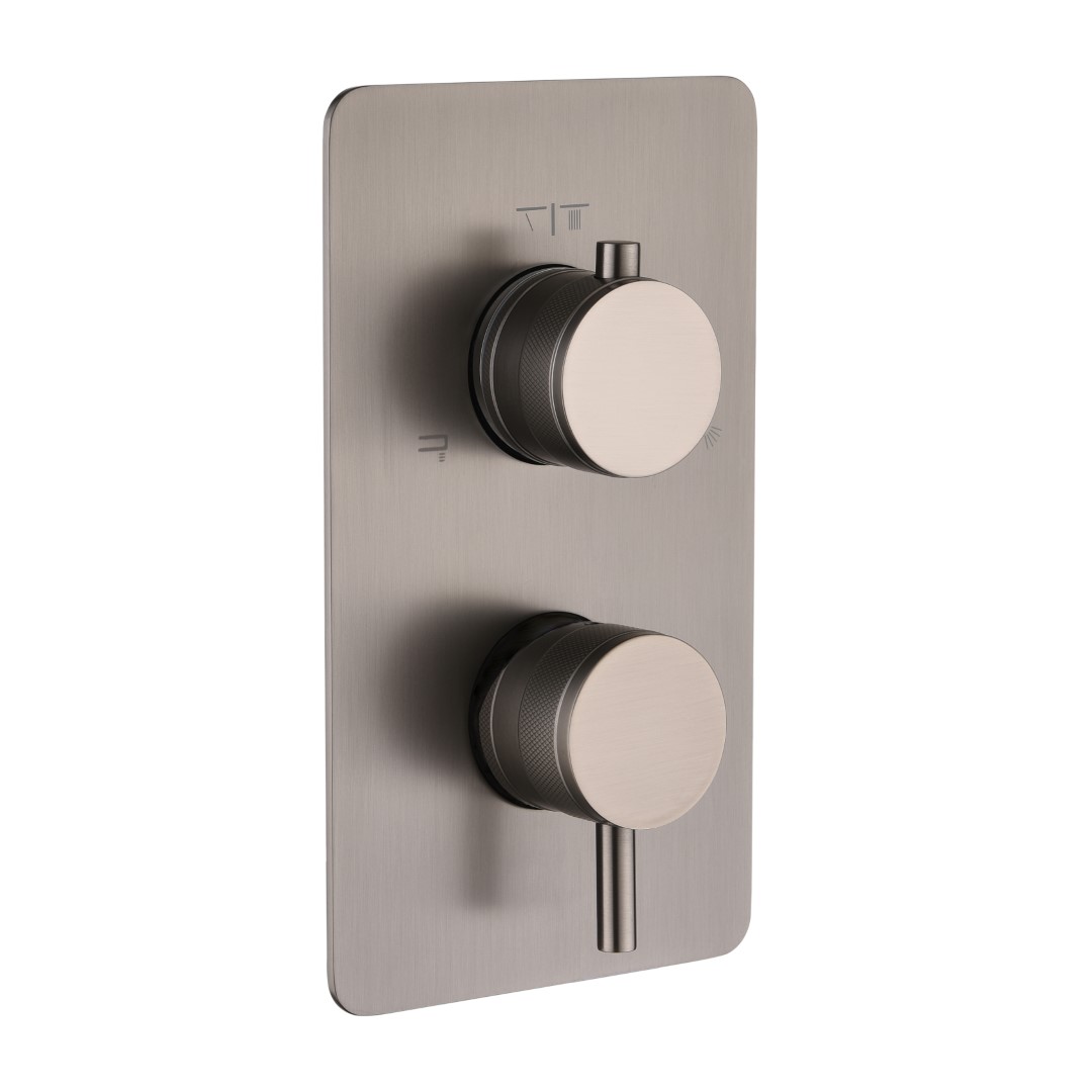 Смеситель встроенный однорычажный 3-х проходной GUN METAL