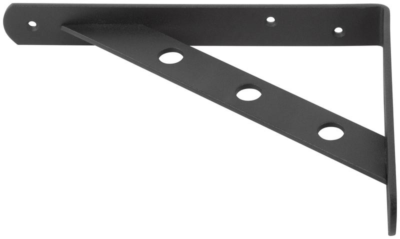 Уголок-кронштейн усиленный 200х150мм черн. КУРС 66104