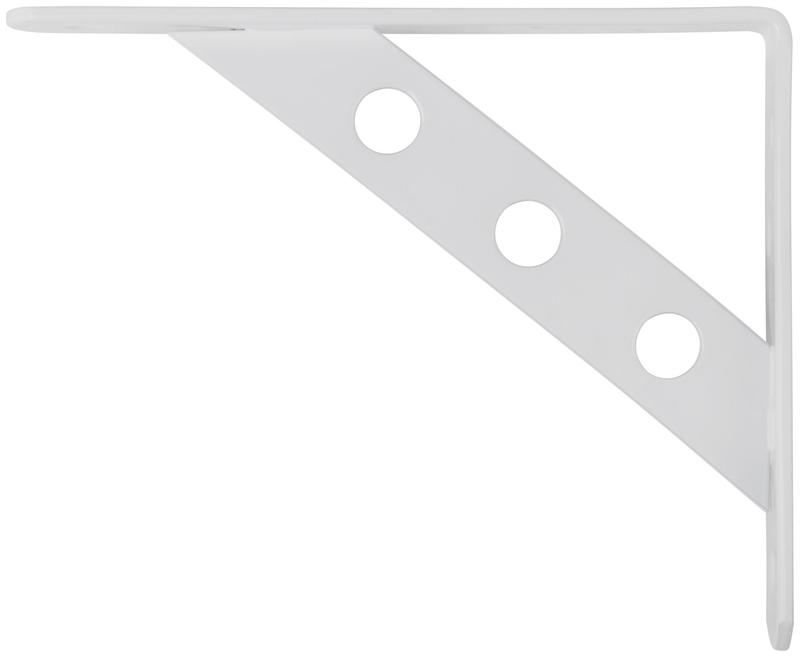 Уголок-кронштейн усиленный 150х125мм бел. КУРС 66101