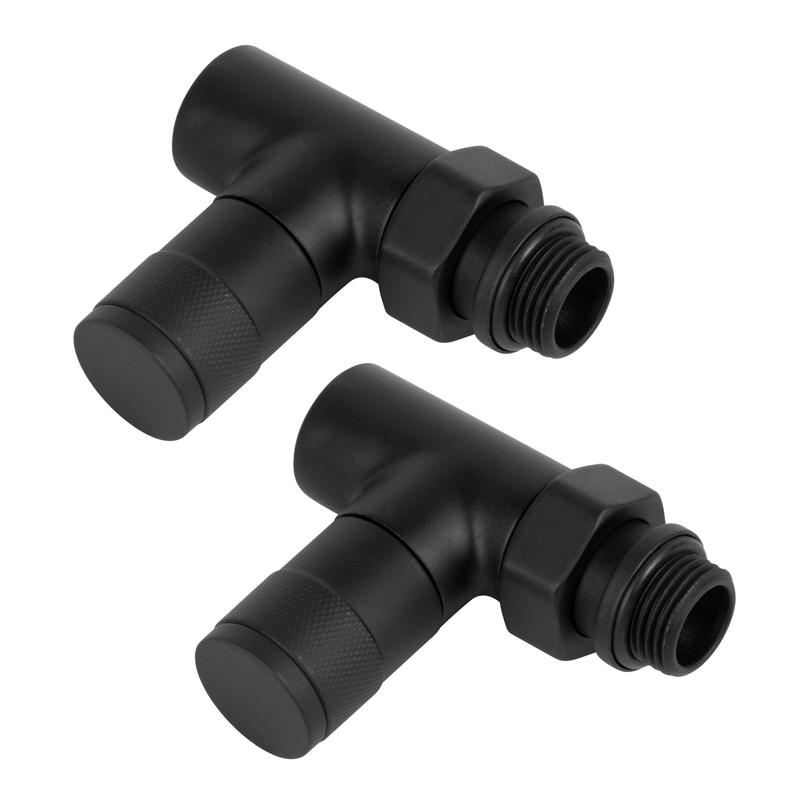 Набор дизайн-вентилей PIANO прямой 1/2дюйм черн. Royal Thermo НС-1422580