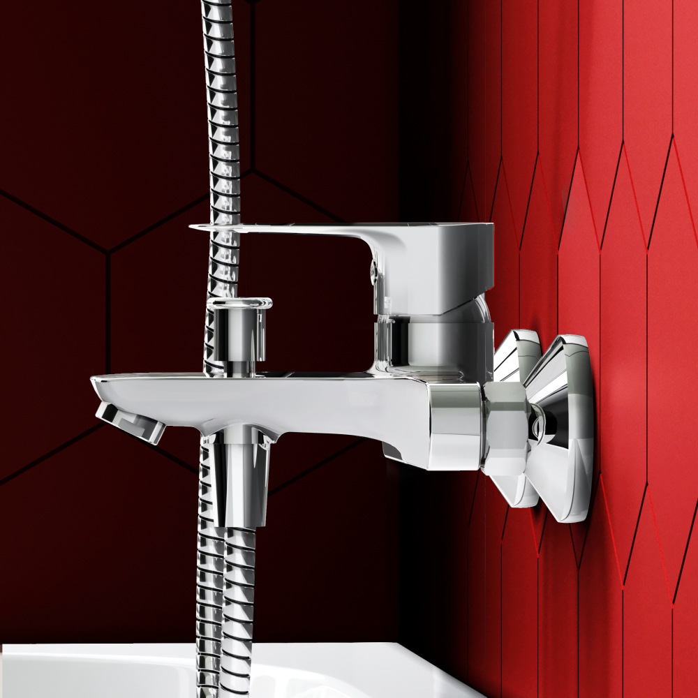 D4011000 Prime new cмеситель для ванны и  душа