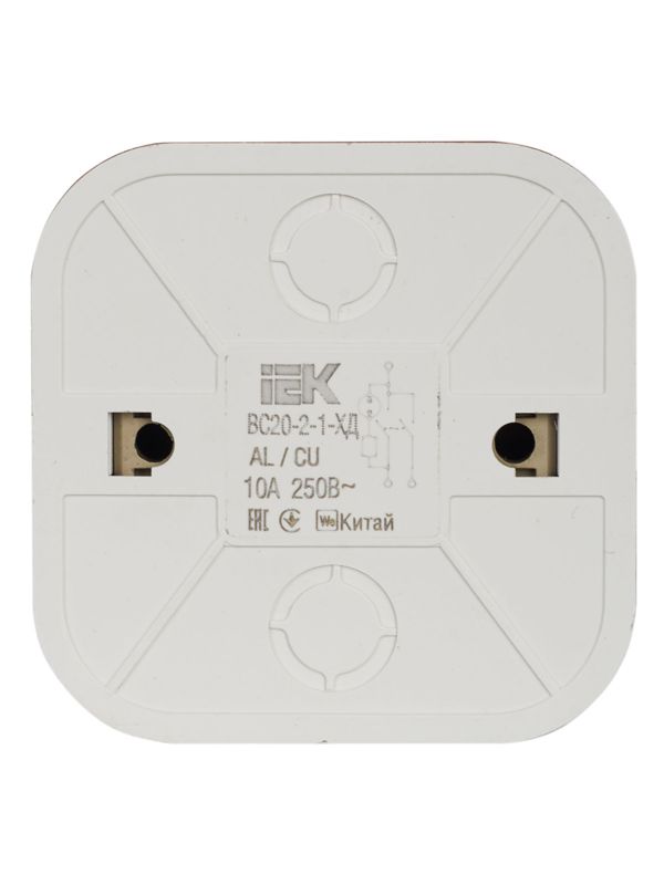 Выключатель 2-кл. ОП GLORY 10А ВС20-2-1-ХД с индикацией дуб IEK EVH21-K24-10