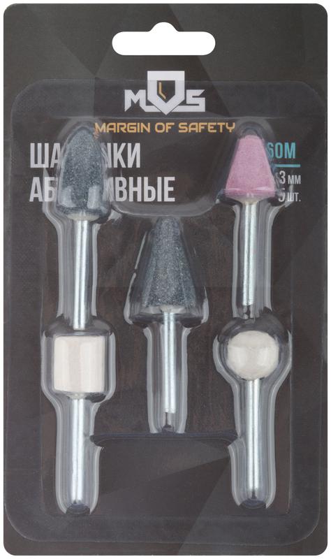 Шарошка абразивная по металлу хвостовик 3мм (уп.5шт) MOS 36460М