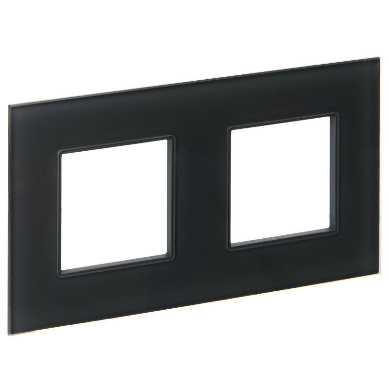 Рамка 2-м SKANDY SK-F22G стекло графит IEK SK-M22-G-K53