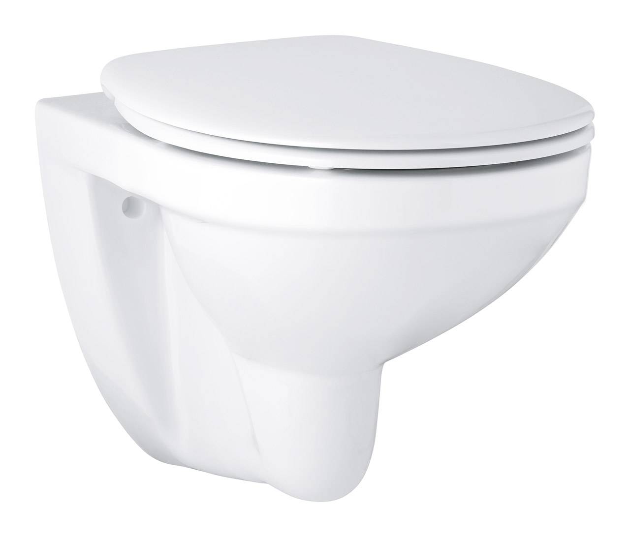 Унитаз GROHE Bau Ceramic подвесной ободковый с сиденьем без микролифта, альпин-белый (39497000)