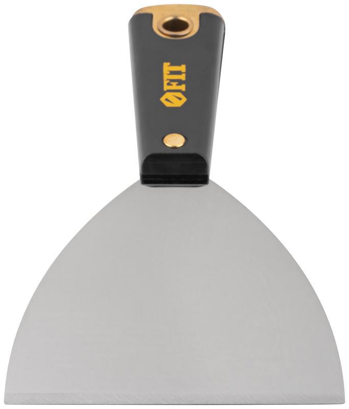 Шпатель для удаления ржавчины профи толщ. лезвия 1мм пластик. ручка сметал. бойком 4дюйм (100мм) FIT 06410