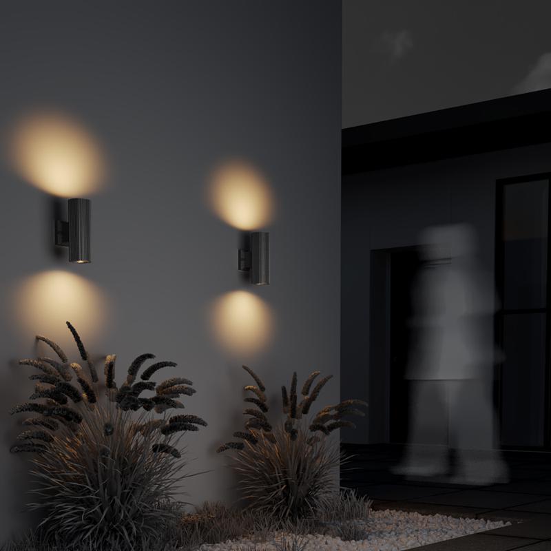 Светильник Rando 2х60Вт E27 IP54 бра настен. Maytoni O419WL-02GR